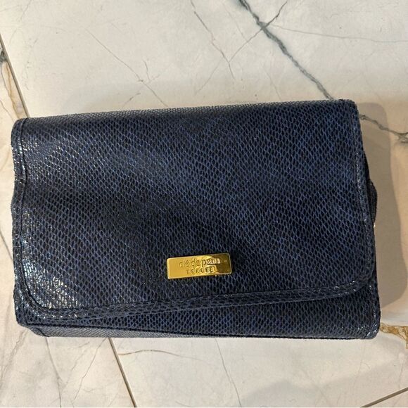 clé de peau | navy and gold hanging makeup bag removable bag included - Picture 3 of 9